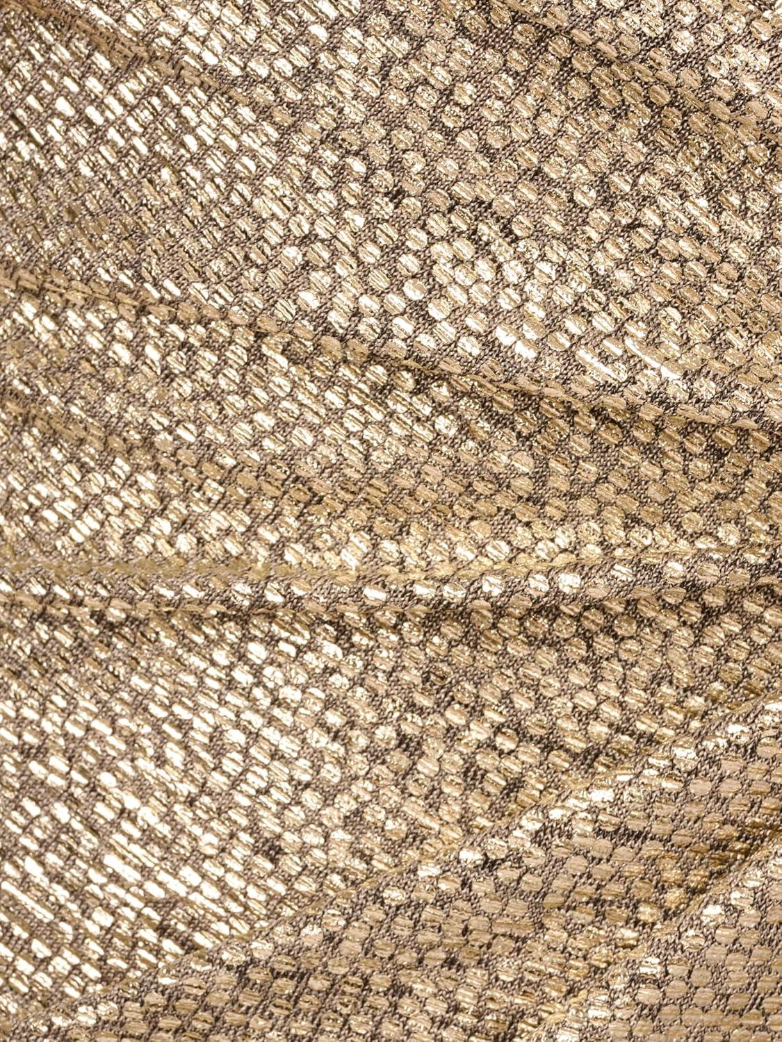 image:imageAdrianna Papell Womens Off Shoulder Metallic GownLight Gold
