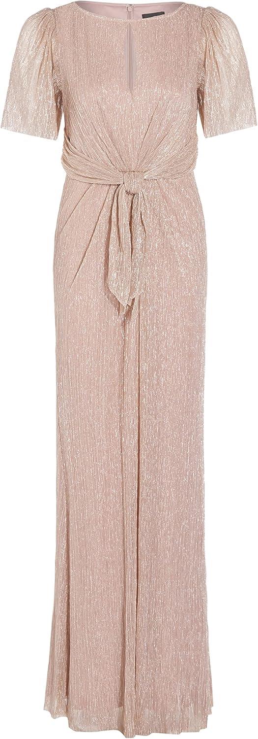 image:imageAdrianna Papell Womens Stardust Pleated Mermaid GownBlush