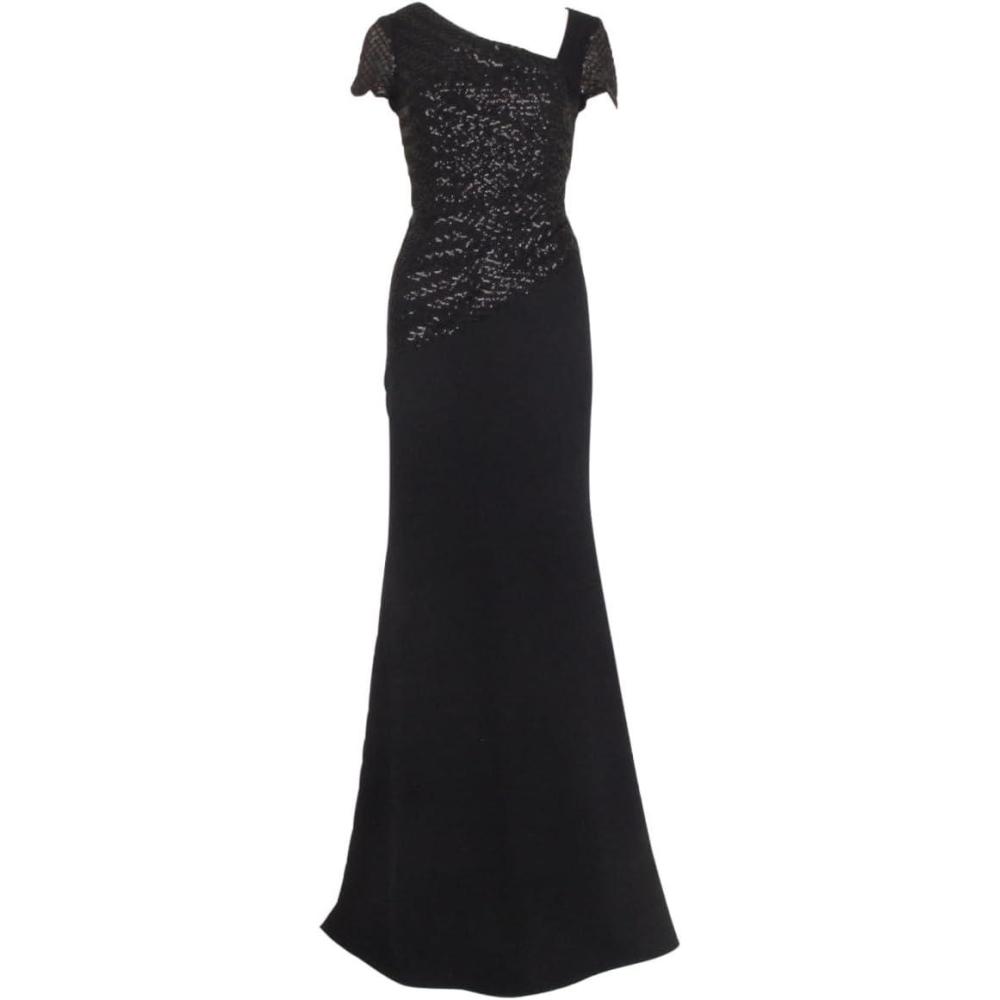 image:imageAdrianna Papell Womens Sequin Crepe DressMidnight