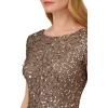 Adrianna Papell Women’s Beaded Short Sleeve Gown(Lead)