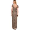 Adrianna Papell Women’s Beaded Short Sleeve Gown(Lead)