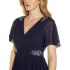 Adrianna Papell Women’s Embellished Chiffon Gown(Midnight)