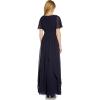 Adrianna Papell Women’s Embellished Chiffon Gown(Midnight)
