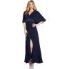 Adrianna Papell Women’s Jersey Bead Cape Gown(Midnight)