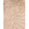 Adrianna Papell Women’s Long Sleeve Beaded Long Gown with Starburst Bead Pattern(Biscotti)