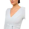 Adrianna Papell Women’s Metallic Knit Tie Front Gown(Skyway)