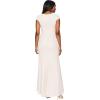 Adrianna Papell Women’s Petite Long Metallic Knit Dress with Twist(Blush)