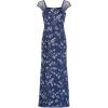 Adrianna Papell Women’s 3D Embroidery Mermaid Gown(Inkjet)