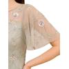Adrianna Papell Women’s Beaded Long Gown(Frosted Sage)