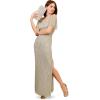 Adrianna Papell Women’s Beaded Long Gown(Frosted Sage)