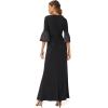 Adrianna Papell Women’s Twist Front Jersey Gown(Black)