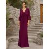 Adrianna Papell Women’s Twist Front Jersey Gown(Bordeaux)