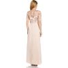Adrianna Papell Women’s Embroidery Crepe Satin Gown(Joyful Blush)