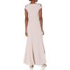 Adrianna Papell Womens Long Crepe Dress(Quartz)