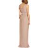 Adrianna Papell Women’s Metallic Pleat Ballgown(Rose)