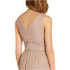 Adrianna Papell Women’s Metallic Pleat Ballgown(Rose)