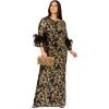Adrianna Papell Women’s Sequin Embroidered Gown(Black/Gold)