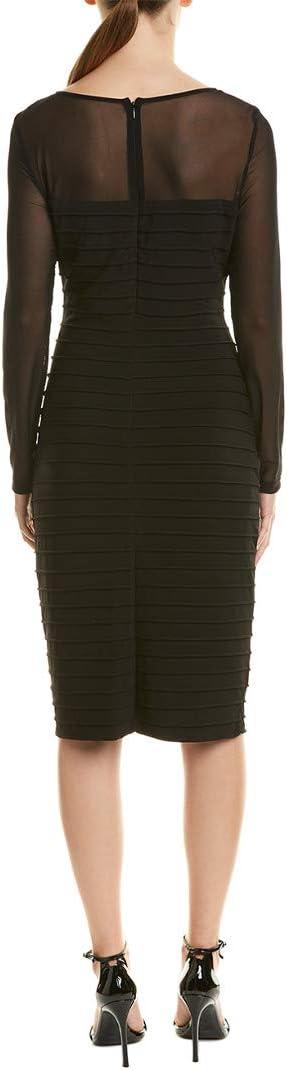 image:imageAdrianna Papell Womens Matte Jersey Pintucked DressBlack