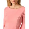 Adrianna Papell Knit Crepe Tiered Sleeve Dress(Soft Coral)