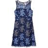 Adrianna Papell Womens Issn Tp Sleevless Fit N Flare(Blue/Multi)