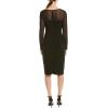 Adrianna Papell Women’s Matte Jersey Pintucked Dress(Black)