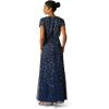 Adrianna Papell Embellished Mikado Gown(Lightnavy)