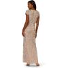 Adrianna Papell Embellished Mikado Gown(Marble)