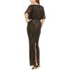 Adrianna Papell Women’s Beaded Column Gown(Black Nude)