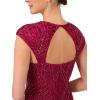 Adrianna Papell Women’s Beaded Column Gown(Magenta)
