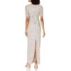 Adrianna Papell Women’s Beaded Column Gown(Marble)