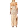 Aidan Mattox Women’s Embroidered Lace Gown(Blush)