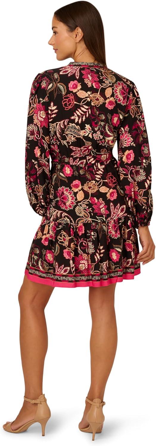 image:imageAdrianna Papell Seersucker Midi DressBlack Multi