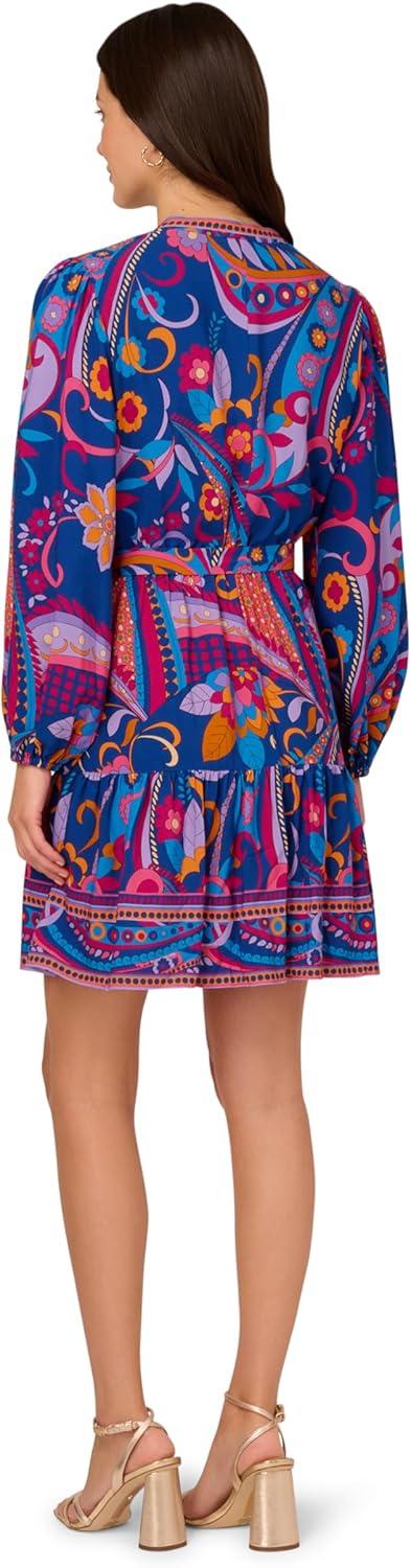 image:imageAdrianna Papell Seersucker Midi DressBlue Multi