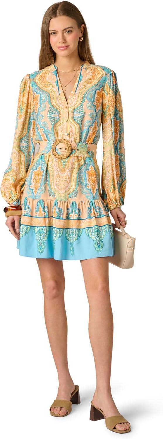 image:imageAdrianna Papell Seersucker Midi DressPeach Multi1