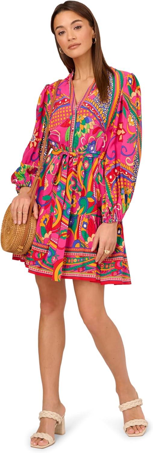 image:imageAdrianna Papell Seersucker Midi DressPink Multi