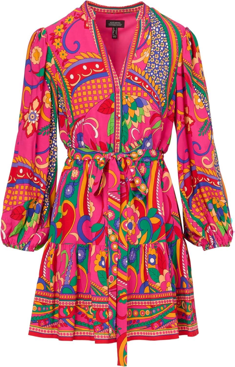 image:imageAdrianna Papell Seersucker Midi DressPink Multi