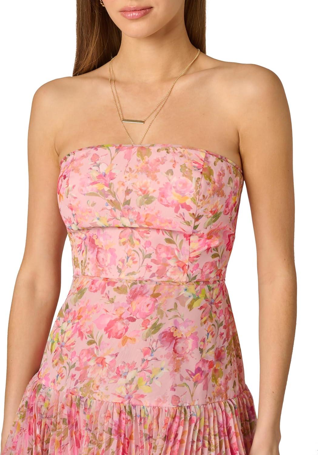 image:imageAdrianna Papell Seersucker Midi DressPink Multi2