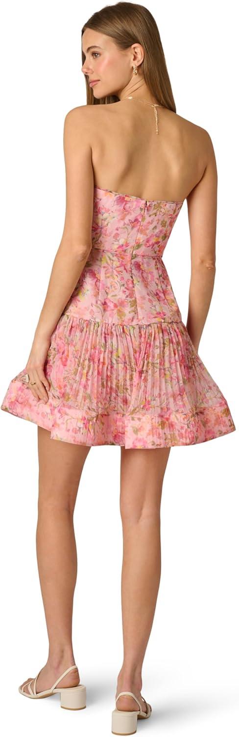 image:imageAdrianna Papell Seersucker Midi DressPink Multi2