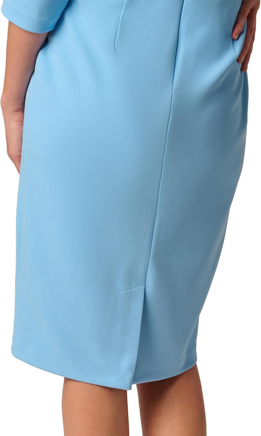 image:imageAdrianna Papell Tipped Crepe Tie DressWaterfallNavy Sateen