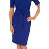 Adrianna Papell Asymmetrical Short Dress Royal Sapphire