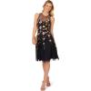 Adrianna Papell, Bead Embroidery Dress(Midnight Multi)