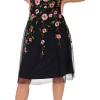 Adrianna Papell, Bead Embroidery Dress(Midnight Multi)
