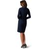 Adrianna Papell Combo Shawl Collar Midi Dress