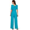Adrianna Papell, Knit Crepe Jumpsuit(Bel Air Blue)