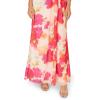 Adrianna Papell ONE Shoulder Chiffon Gown, Ivory/Pink Multi, 18
