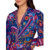 Adrianna Papell Seersucker Midi Dress(Blue Multi)