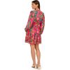 Adrianna Papell Seersucker Midi Dress(Pink Multi)