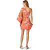 Adrianna Papell Seersucker Midi Dress(Pink Multi1)