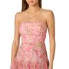 Adrianna Papell Seersucker Midi Dress(Pink Multi2)