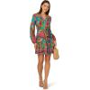 Adrianna Papell Seersucker Midi Dress(Teal Multi)
